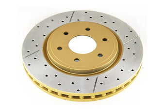 compare product DBA 04-12 Nissan Pathfinder 4.0L Front Drilled & Slotted Street Series Rotor