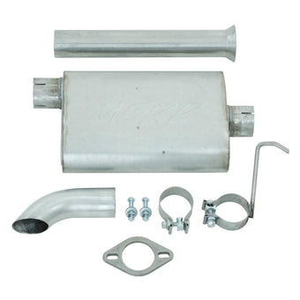 compare product MBRP 00-06 Jeep Wrangler (TJ) Inline-4 2.5L Inline-6 4.0L Cat Back Single Off-Road Turn Down Alum Ex