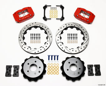 compare product Wilwood Dynapro Radial Rear Kit 13.00in Drilled Red Nissan 350Z/Fiti G35