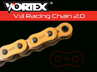 compare product Vortex Racing V3 2.0 Chain 525SX3-108- Gold