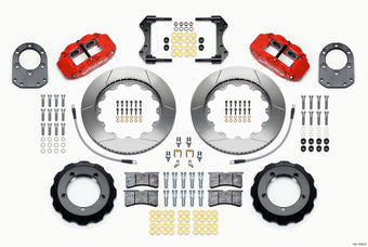 compare product Wilwood Narrow Superlite 4R Front Hat Kit 14.00in Red 66-75 Ford Bronco Dana 30/44 w/Lines