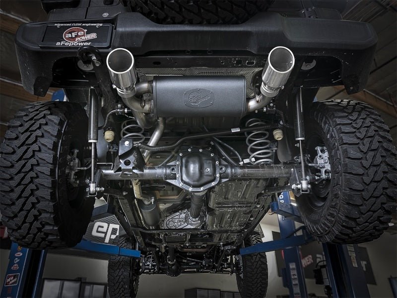 aFe Rebel Series 2.5in 304 SS Cat - Back Exhaust w/ Polished Tips 2018+ Jeep Wrangler (JL) V6 3.6L - My Store