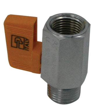 compare product Moroso Ball Valve Replacement - 3/8in Male & Female Ports