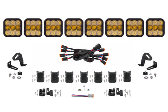 compare product Diode Dynamics SS5 Sport Universal CrossLink 8-Pod Lightbar - Yellow Combo