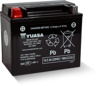 compare product Yuasa YTX12 Maintenance Free AGM 12-Volt Battery
