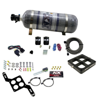compare product Nitrous Express Dominator Single Entry Billet Crossbar Stage 6 Nitrous Kit (50-300HP) w/Comp Bottle