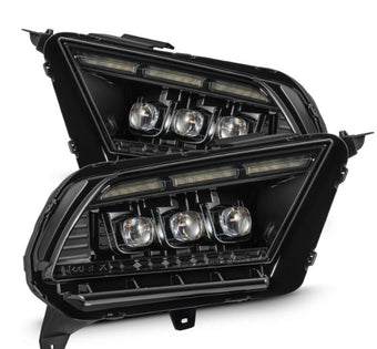 compare product AlphaRex 10-12 Ford Mustang NOVA-Series LED Proj. Headlights Alpha-Blk w/Activ Lght & Seq.Sig SB DBL