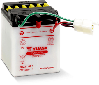 compare product Yuasa YB2.5L-C-1 Yumicron 12-Volt Battery
