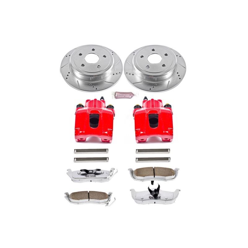 Power Stop 06 - 10 Jeep Commander Rear Z26 Street Warrior Brake Kit w/Calipers - My Store