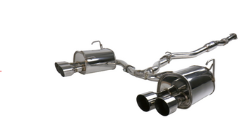compare product Invidia 15+ Subaru STI 4Dr Q300 Single Layer Stainless Steel Quad Tip Cat-Back Exhaust