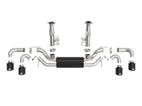 aFe MACH Force - Xp 2 - 1/2in 304SS Cat - Back 2020 Chevy Corvette (C8) 6.2L - Black Tip - My Store