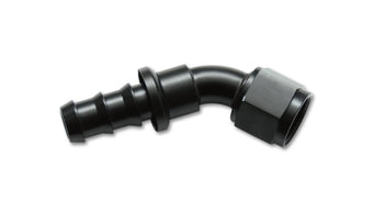 compare product Vibrant -8AN Push-On 45 Deg Hose End Fitting - Aluminum