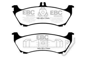compare product EBC 99-02 Mercedes-Benz M-Class (ML) ML320 3.2 Yellowstuff Rear Brake Pads