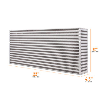 compare product Mishimoto Universal Air-to-Air Intercooler Core - 22in / 12in / 4.5in