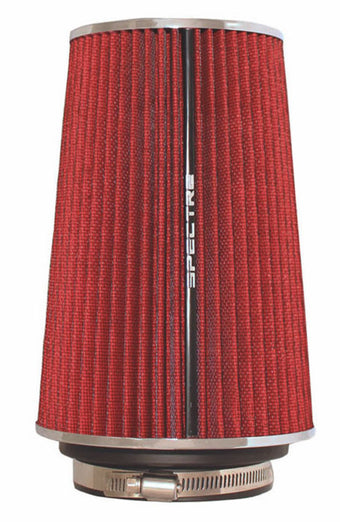 compare product Spectre Adjustable Conical Air Filter 9-1/2in. Tall (Fits 3in. / 3-1/2in. / 4in. Tubes) - Red