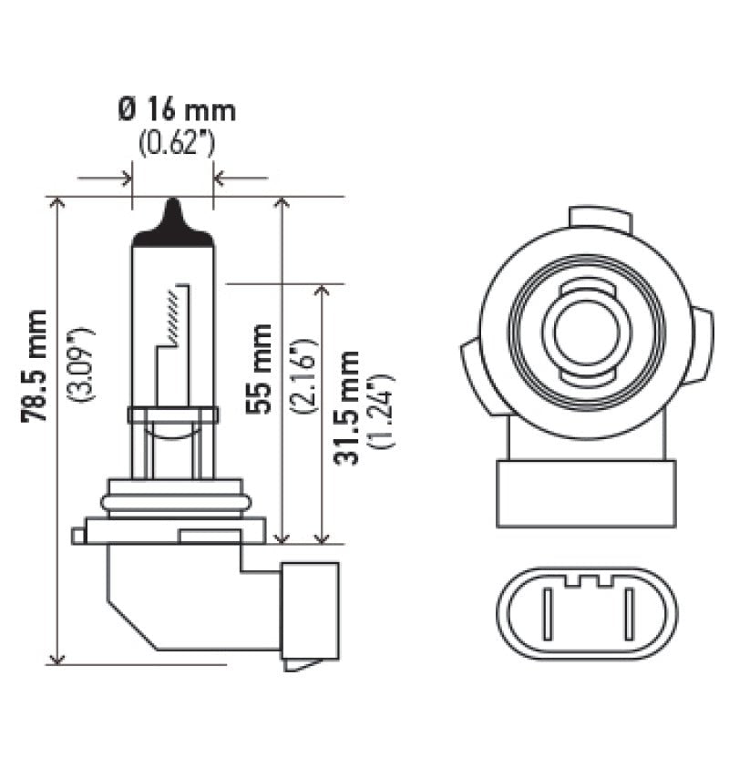 Hella H10 12V 65W Xen White Bulb (Pair) - My Store