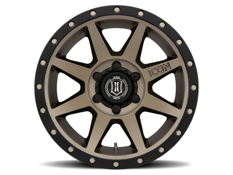 ICON Rebound 17x8.5 6x5.5 25mm Offset 5.75in BS 95.1mm Bore Bronze Wheel - My Store