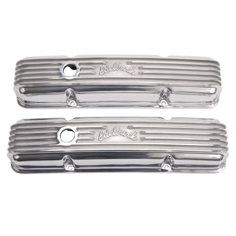 compare product Edelbrock Valve Cover Classic Series Chevrolet 1959-1986 262-400 CI V8 Polshed