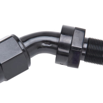 compare product Russell Performance -6 AN 45 Degree Hose End Without Socket - Polished and Black