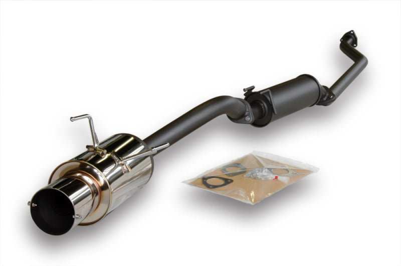 HKS 02 - 03 Acura RSX Base (non S) Hi Power Exhaust w/ Silencer (SUS304 NO COATING) - My Store