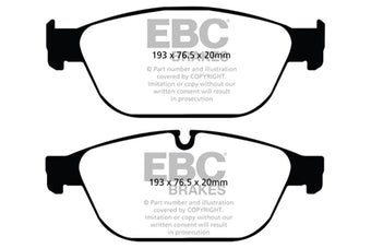 compare product EBC 11-12 Audi A8 Quattro 3.0 Supercharged Greenstuff Front Brake Pads