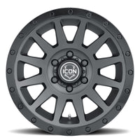 ICON Compression 17x8.5 5x5 - 6mm Offset 4.5in BS 71.5mm Bore Double Black Wheel - My Store