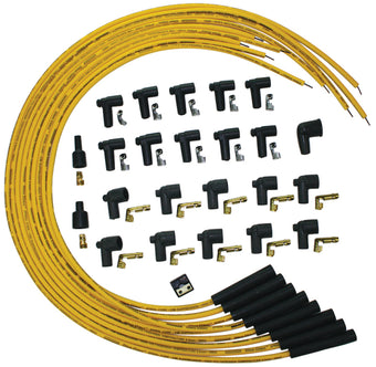 compare product Moroso Universal Ignition Wire Set - Blue Max - Spiral Core - Unsleeved - Straight - Yellow