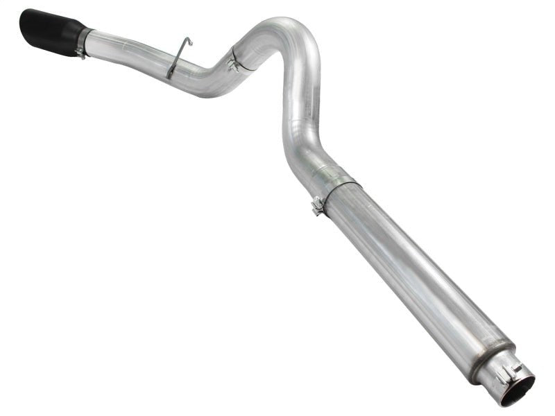 aFe Atlas 5in DPF - Back Aluminized Steel Exh Sys, Ford Diesel Trucks 08 - 10 V8 - 6.4L (td) Black tip - My Store