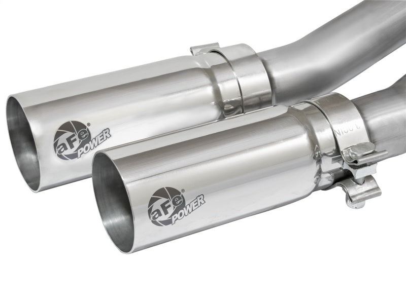 aFe Rebel Series CB Middle - Side Exit SS Exhaust w/ Polished Tips 09 - 16 GM Silverado/Sierra V6/V8 - My Store