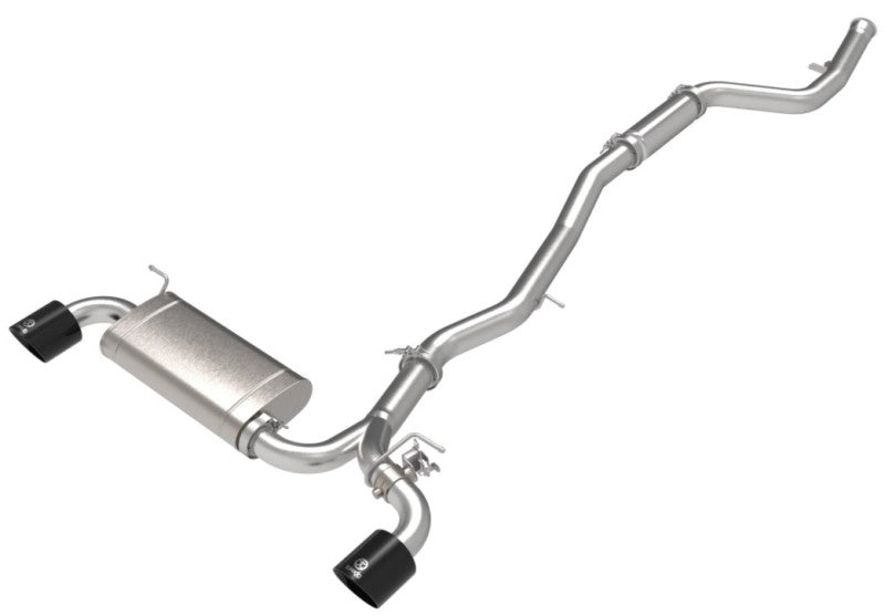 aFe POWER Takeda 2021 Toyota Supra 2.0L (t) 2.5in - 3in 304 SS CB Exhaust w/ Black Tips - My Store