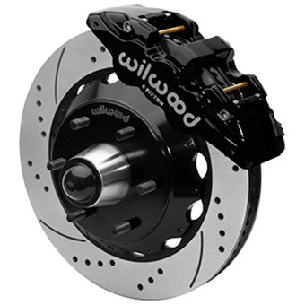 compare product Wilwood 63-87 C10 CPP Spindle AERO6 Front BBK 14in Drilled/Slotted 6x5.5 BC - Black