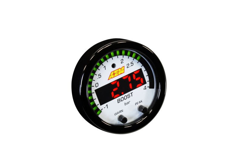 AEM X - Series Boost Pressure - 30inHg 60psi Gauge Kit - My Store