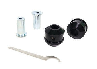 compare product Whiteline 05+ BMW 1 Series/3/05-10/11 3 Series Fr Radius/Strut Rod-to Chassis Bushing (+/- 0.5 Deg)