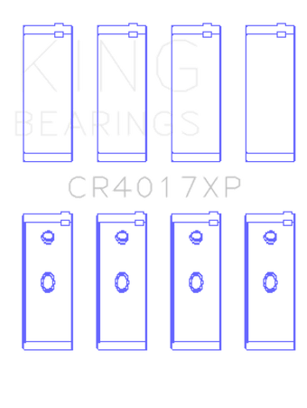 compare product King Engine Bearings Opel 1.6L/1.8L/2.0L/2.4L (Size .026) Connecting Rod Bearings (Set of 4)