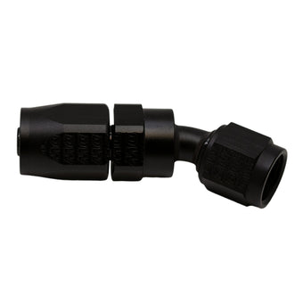 compare product DeatschWerks 6 AN Female Flare Swivel 30-Degree Hose End CPE - Anodized Matte Black