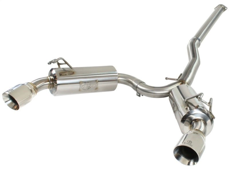 aFe Takeda Exhaust 304SS Dual Cat - Back w/ Polished Tips 08 - 13 Mitsubishi Lancer Evo X L4 2.0L Turbo - My Store