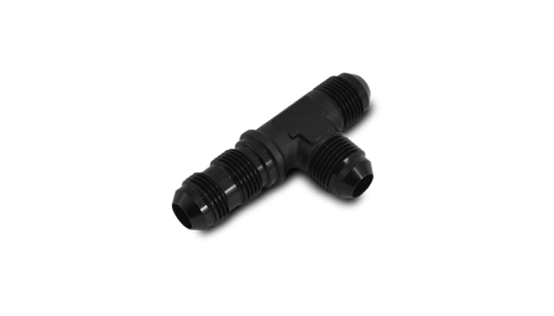 Vibrant - 6AN Bulkhead Adapter Tee on Run Fittings - Anodized Black Only - My Store