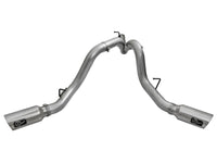 aFe LARGE Bore HD 4in Dual DPF - Back SS Exhaust w/Polished Tip 16 - 17 GM Diesel Truck V8 - 6.6L (td) LML - My Store