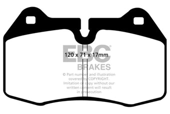 compare product EBC 94-96 BMW 840 4.0 (E31) Greenstuff Front Brake Pads
