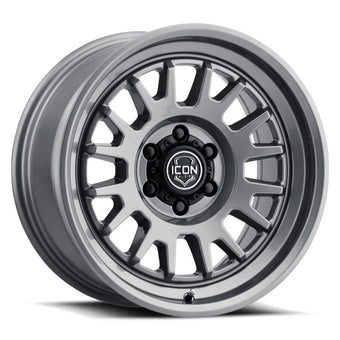 compare product ICON Anza 17x8.5 / 6x5.5 / 25mm Offset / 5.75in BS - Gun Metal Wheel