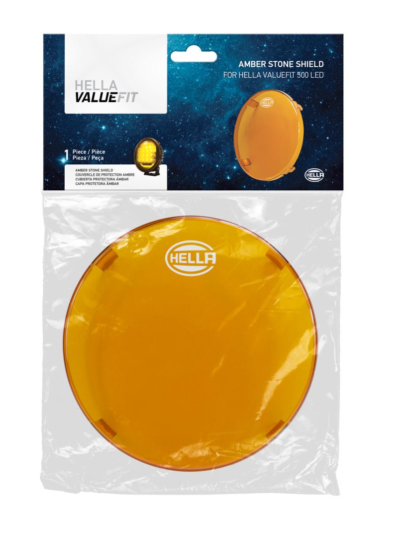 Hella 500 LED Driving Lamp 6in Amber Cover - My Store