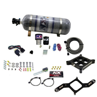 compare product Nitrous Express Single Entry Crossbar RNC .178 4150 Flange Nitrous Kit (250-650HP) w/Compsite Bottle