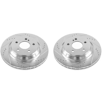 compare product Power Stop 12-13 Mercedes-Benz S350 Rear Evolution Drilled & Slotted Rotors - Pair