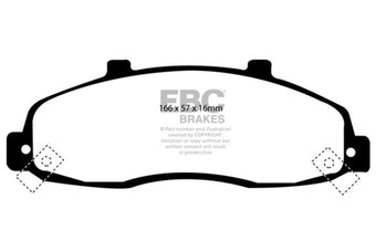 compare product EBC 98-99 Ford F150 4.2 (2WD) (Rear Wheel ABS) Ultimax2 Front Brake Pads