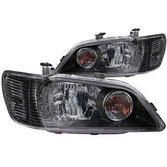 compare product ANZO 2002-2003 Mitsubishi Lancer Crystal Headlights Black