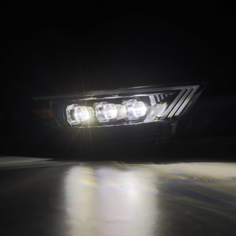 AlphaRex 15 - 17 Ford Mustang NOVA Series LED Projector Headlights Blk - My Store