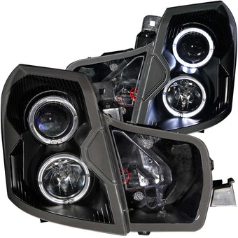 compare product ANZO 2003-2007 Cadillac CTS Projector Headlights w/ Halo Black