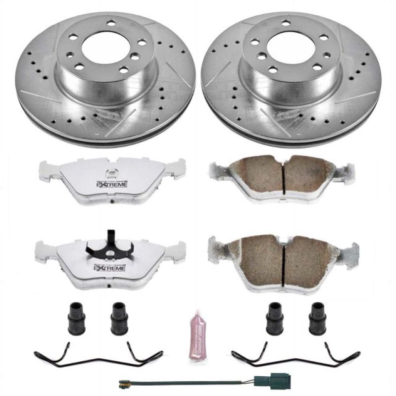 Power Stop 90 - 95 BMW 525i Front Z26 Street Warrior Brake Kit - My Store