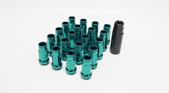 compare product Wheel Mate 12x1.25 48mm Muteki SR48 Green Blue Open End Lug Nuts