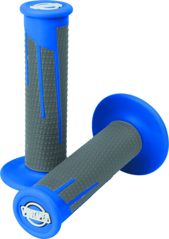 compare product ProTaper Full Diamond Clamp-On Grips - Blue/Dark Gray